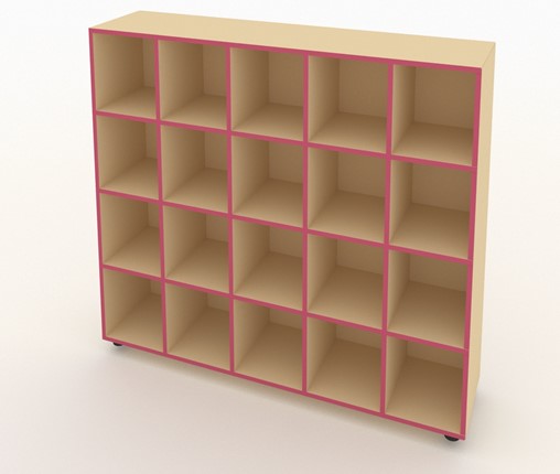 Шкаф для горшков ШГН-20 кромка розовая в Артеме - изображение