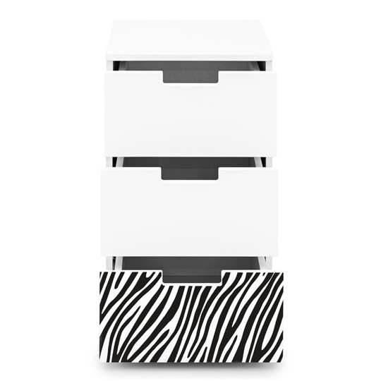 Тумба с ящиками Svogen белый/зебра черная во Владивостоке - изображение 4