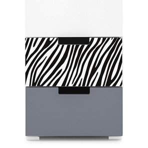 Тумба с ящиками Svogen графит-белый/зебра черная во Владивостоке - предосмотр 5