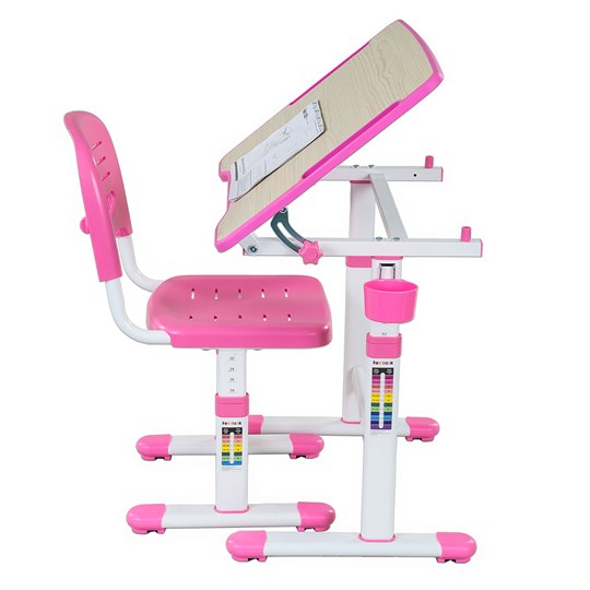 Парта растущая + стул Piccolino II Pink в Уссурийске - изображение 5