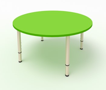 Стол в детскую круглый ЛДСП Зеленая мамба в Артеме