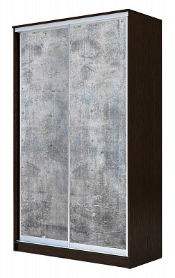Шкаф 2-х дверный Хит-24-4-12/2-77-22, 2400х1200х420, Бетон Венге во Владивостоке - изображение
