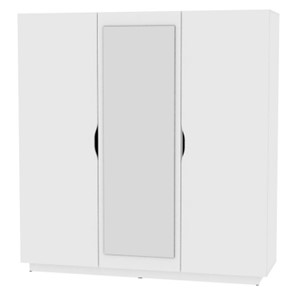 Распашной шкаф Аврора (H30_M) 1872х1801х540, Белый в Уссурийске