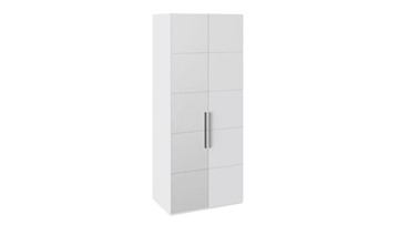Распашной шкаф Наоми с 1 зеркальной левой дверью, цвет Белый глянец СМ-208.07.04 L в Артеме