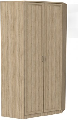 Шкаф распашной 403 несимметричный, цвет Дуб Сонома во Владивостоке - изображение
