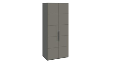 Шкаф распашной Наоми с 2-мя дверями, цвет Фон серый, Джут  СМ-208.07.03 в Уссурийске