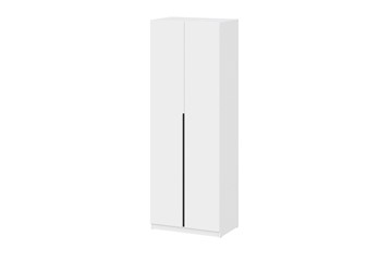 Двухстворчатый шкаф ШК 5 (800) Белый текстурный в Находке