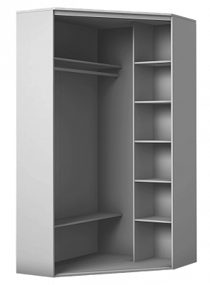 Угловой шкаф ХИТ У-23-4-66 с пескоструйным рисунком Полосы №26, Белый во Владивостоке - изображение 1