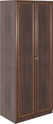 Двухстворчатый шкаф Беатрис М02 (Орех Гепланкт) в Артеме - изображение