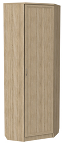 Шкаф распашной 402 угловой со штангой, цвет Дуб Сонома в Уссурийске - предосмотр