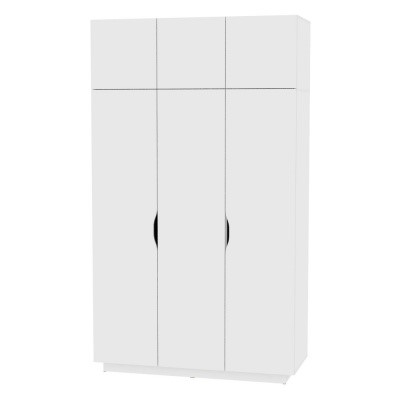 Шкаф Аврора (H21) 2322х1351х540 Белый в Артеме - изображение