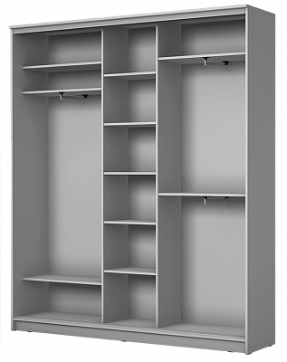 Шкаф 3-х дверный 2400х2014х420 три зеркала, Бабочки ХИТ 24-4-20-656-05 Венге Аруба во Владивостоке - изображение 1