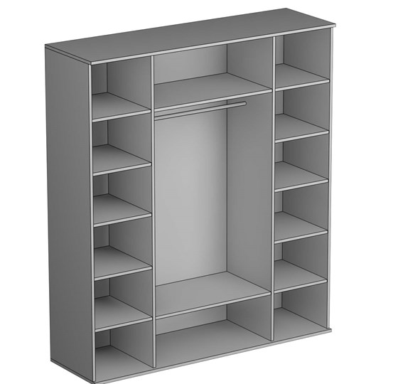 Шкаф четырехдверный Twist, 2 зеркала, (Tw-ШО-04 2г/2зр) в Артеме - изображение 1