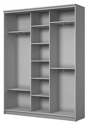 Шкаф 3-х створчатый Хит-22-4-18-777-22, 2200х1770х420, Бетон Дуб сонома во Владивостоке - изображение 1