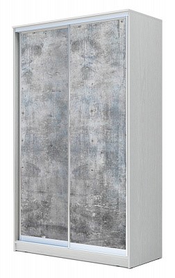 Шкаф 2-х створчатый Хит-24-4-12-77-22, 2400х1200х420, Бетон Белый во Владивостоке - изображение