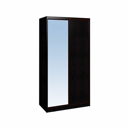 Шкаф 1200 Домашний Зеркало/ЛДСП, Венге в Находке - изображение