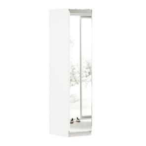 Шкаф одностворчатый Айла с зеркалом ЛД 688.140.000, Белый, исполнение 1 в Уссурийске