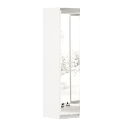Шкаф одностворчатый Айла с зеркалом ЛД 688.140.000, Белый, исполнение 1 в Уссурийске - изображение