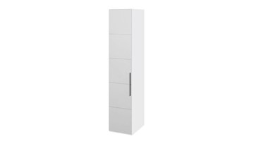 Распашной шкаф Наоми с зеркальной дверью правый, цвет Белый глянец СМ-208.07.02 R в Артеме