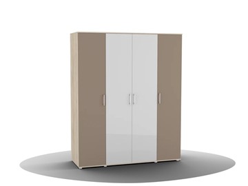 Шкаф для одежды Silvia, ШО-04 (2г/2зр), цвет фасада латте в Артеме