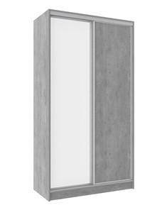 Шкаф 2-х дверный 1200 Домашний Зеркало/ЛДСП, Atelier светлый в Артеме