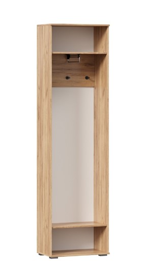 Шкаф одностворчатый Фиджи с декоративными накладками 659.300, Дуб Золотой/Антрацит в Находке - изображение 2