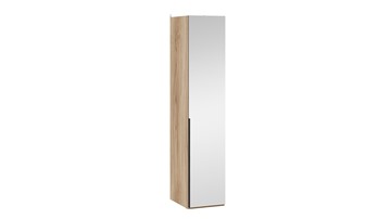 Шкаф для белья с 1 зеркальной дверью Порто (580) СМ-393.07.002 (Яблоня Беллуно/Графит) в Артеме - предосмотр