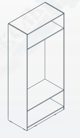 Распашной шкаф Глазго 2 дв, Металл Бруклин/Таксония в Артеме - изображение 1