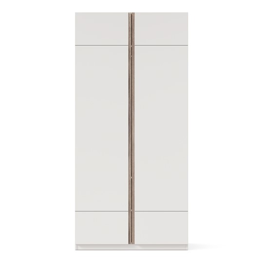 Шкаф двухдверный Лайт ЛД 412.090.000, Белый во Владивостоке - изображение 3
