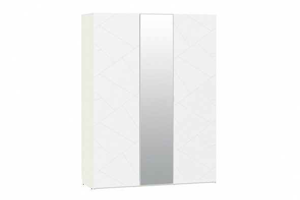 Шкаф 3-х дверный Summit НМ 011.44 Меренга/Белый текстурный в Артеме - изображение
