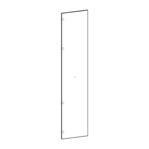 Шкаф с глухим фасадом Марсель 450 (белый) в Находке - предосмотр 4