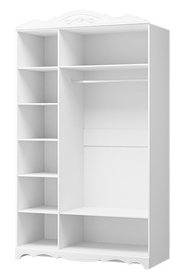 Шкаф трехдверный Лотос ШР-3 (Белый) 1 зеркало в Находке - изображение 1