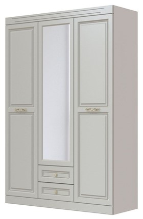 Шкаф трехдверный в спальню Олимп ШР-3 (Фисташковый) 1 зеркало в Находке - изображение