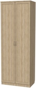 Шкаф двухдверный 101 со штангой,цвет Дуб Сонома в Уссурийске