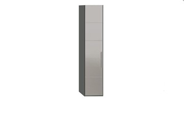 Шкаф Наоми с зеркальной дверью левый, цвет Фон серый, Джут СМ-208.07.02 L в Артеме