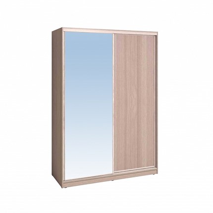 Шкаф 1600 Домашний Зеркало/ЛДСП, Ясень шимо светлый в Артеме - изображение