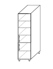 Навесной шкаф Мыло, хозяйственный 2070*500*525 мм, ШХ 500 в Артеме