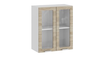 Кухонный навесной шкаф Гранита 1В6С (Белый/Дуб сонома) в Находке