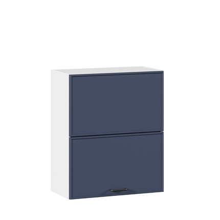 Шкаф кухонный горизонтальный 600 комбинированный Индиго ЛД 298.970.000.125, Белый/Тёмно-синий во Владивостоке - изображение