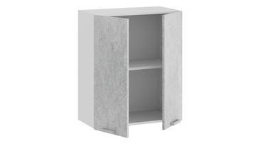 Настенный шкаф Гранита 1В6 (Белый/Бетон снежный) в Артеме - предосмотр 1