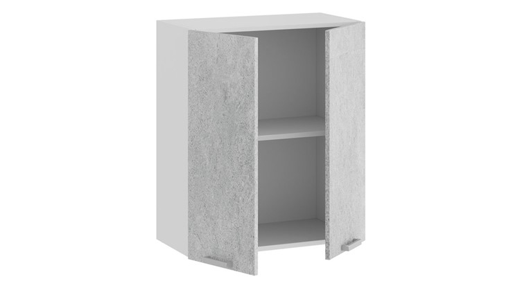 Настенный шкаф Гранита 1В6 (Белый/Бетон снежный) в Артеме - изображение 1