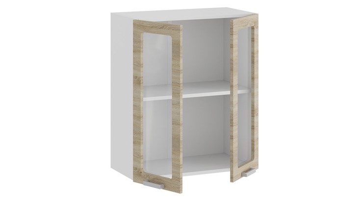 Кухонный навесной шкаф Гранита 1В6С (Белый/Дуб сонома) в Артеме - изображение 1