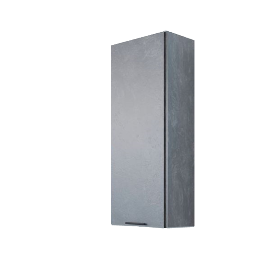Шкаф-пенал настенный Модус, пн400/(720/296) 400х1290х296, цемент темный в Артеме - изображение 2