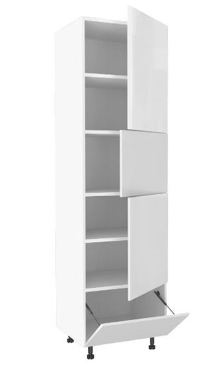 Шкаф для посуды 600, Шервуд, ЛД 281.470.000.156, белый/белый глянец во Владивостоке - изображение 1