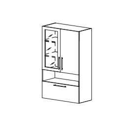 Кухонный шкаф Мыло, настенный хозяйственный двухдверный 1520*600*350, ШНХ 600*1520 в Артеме