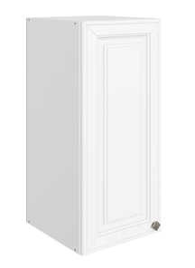 Шкаф настенный Мишель L300 H720 (1 дв. гл.) эмаль (белый/белый) во Владивостоке - предосмотр