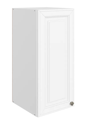 Шкаф настенный Мишель L300 H720 (1 дв. гл.) эмаль (белый/белый) во Владивостоке - изображение