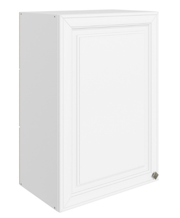 Навесной кухонный шкаф Мишель L500 H720 (1 дв. гл.) эмаль (белый/белый) во Владивостоке - изображение