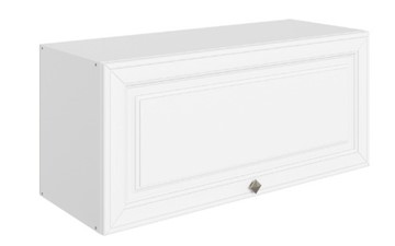 Навесной шкаф Мишель L800 Н360 (1 дв. гл.) эмаль (белый/белый) в Уссурийске