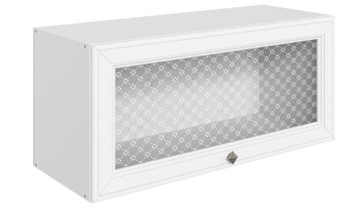 Навесной кухонный шкаф Мишель L800 Н360 (1 дв. рам.) эмаль (белый/белый) в Уссурийске